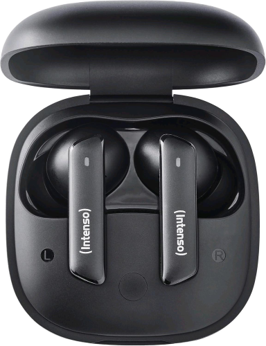 INTENSO BUDS PRO T510HAE CUFFIE AURICOLARI STEREO IN-EAR TRUE WIRELESS BLUETOOTH CON CANCELLAZIONE ATTIVA DEL RUMORE ENC IPX4 CHIAMATE E MUSICA USB-C NERO